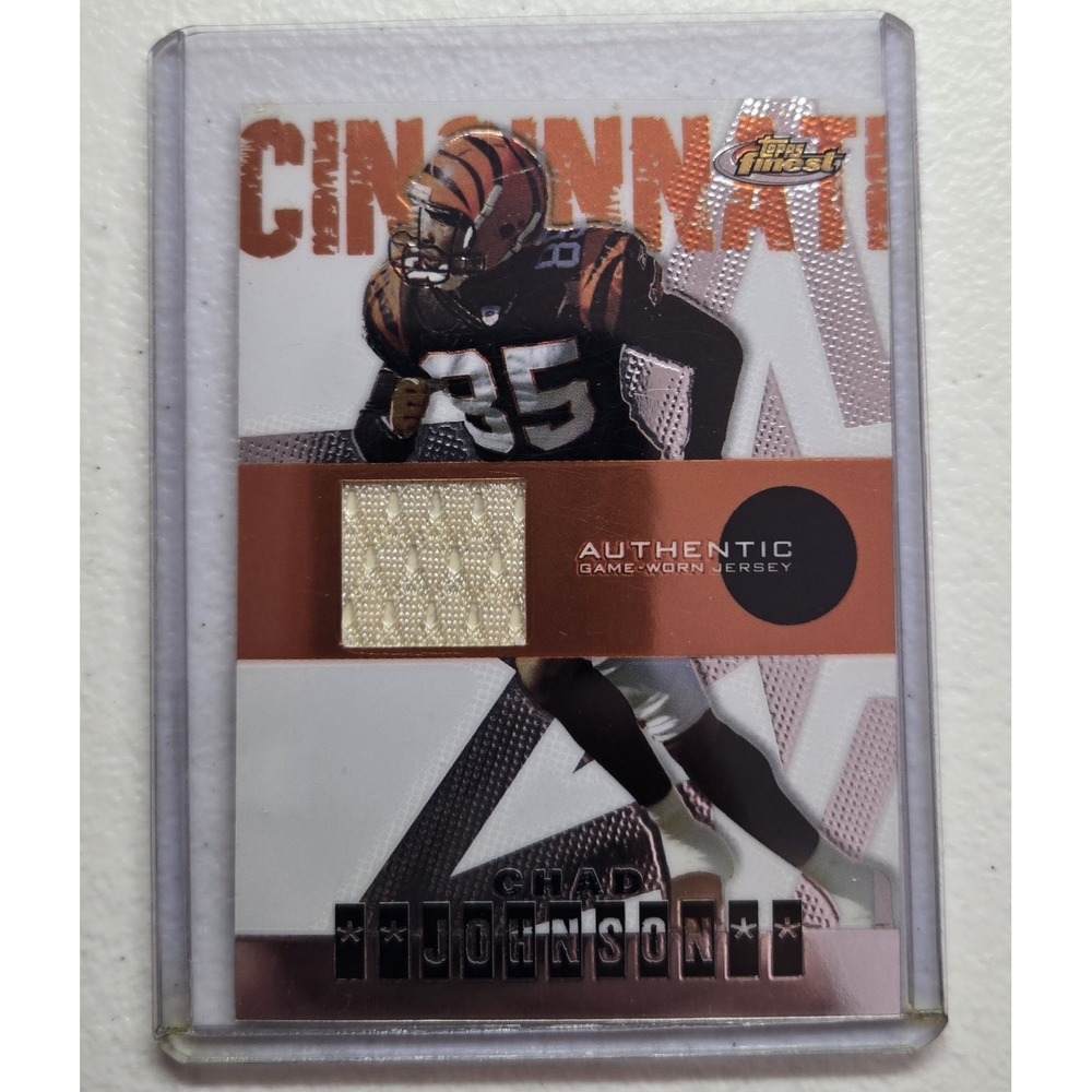 2003 Topps Finest Chad Johnson Bengals Game-Worn Jersey Card‎ #103